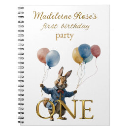 Cuaderno Nombre personalizado Peter el primer cumpleaños de