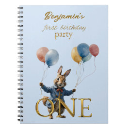 Cuaderno Nombre personalizado Peter el primer cumpleaños de