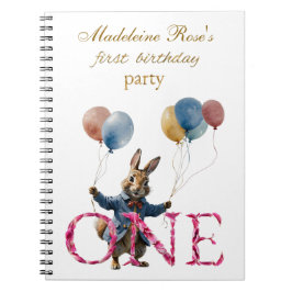 Cuaderno Nombre personalizado Peter el primer cumpleaños de