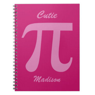 Cuaderno Nombre personalizado Pi / Cutie Pie