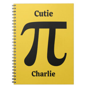 Cuaderno Nombre personalizado Pi / Cutie Pie