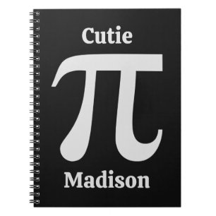 Cuaderno Nombre personalizado Pi / Cutie Pie