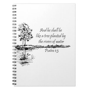 Cuaderno Nombre personalizado que anima la Escritura Salmo 
