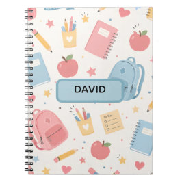 Cuaderno Nombre personalizado Regreso a clases 2027 Niños