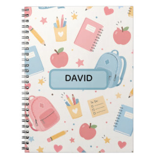 Cuaderno Nombre personalizado Regreso a clases 2027 Niños