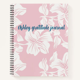 Cuaderno Nombre personalizado shabby chic floral