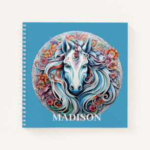 Cuaderno Nombre personalizado Unicorn