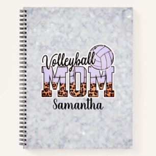 Cuaderno Nombre personalizado Voleibol Mom   Día de la Madr