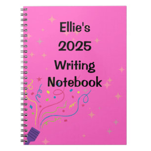 Cuaderno Nombre personalizado y bloc de notas de escritura