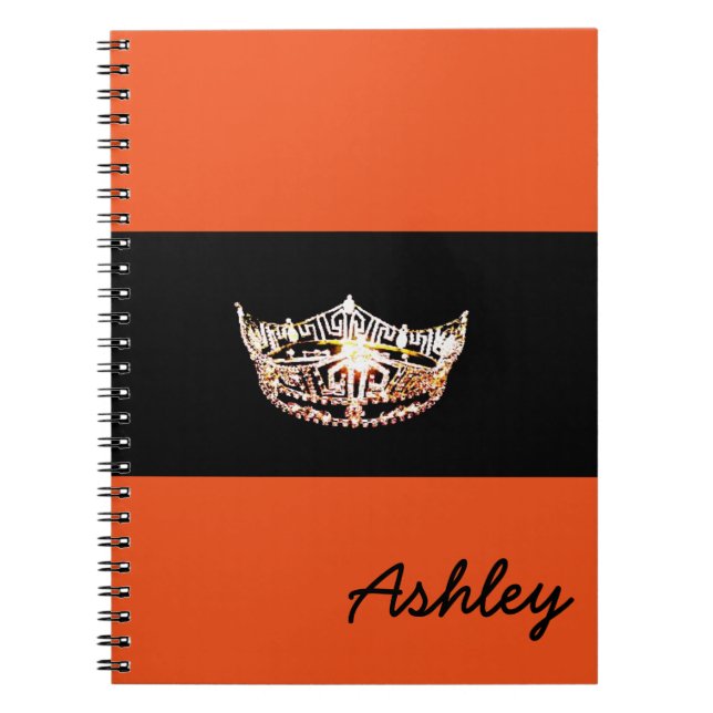 Cuaderno Nombre personalizado y de la corona del equipo por (Frente)