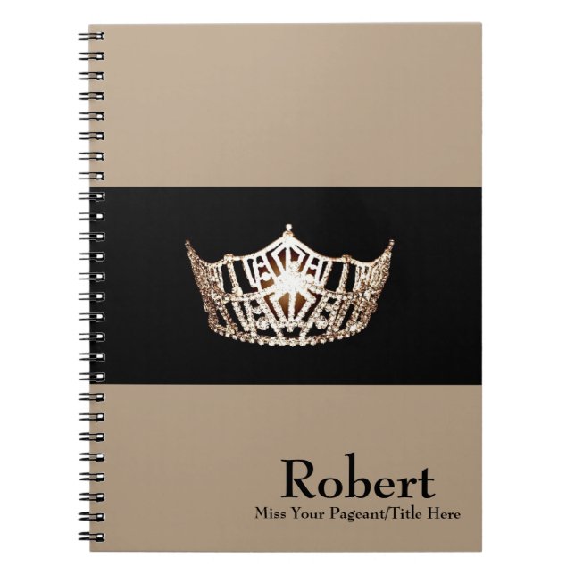 Cuaderno Nombre personalizado y de la corona del equipo por (Frente)