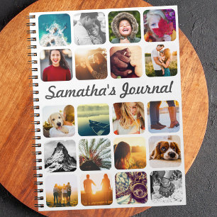 Cuaderno Nombre personalizado y foto de 20