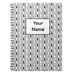 Cuaderno Nombre personalizado Zig Zag Espiral de foto para