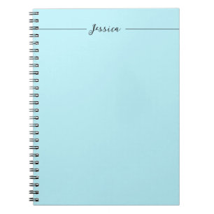 Cuaderno Nombre Profesional Simple Plano Elegante Moderno A
