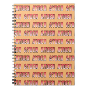 Cuaderno Nombre rosa ayden