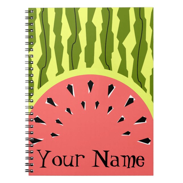 Cuaderno Nombre rosa de la banda de la sandía (Frente)
