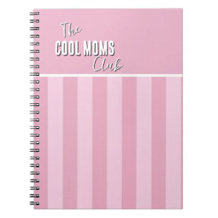 Cuaderno Nombre Script Vintage Raya Rosa