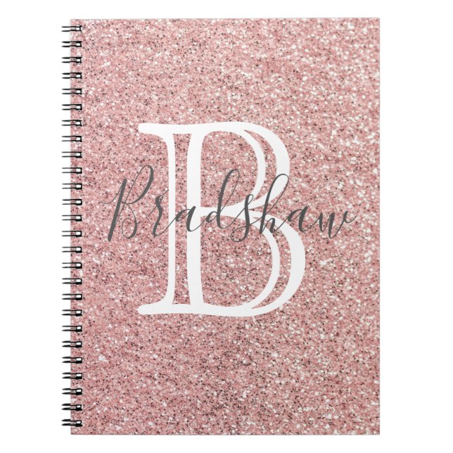 Cuaderno Nombre Simple con Brillo  (Frente)