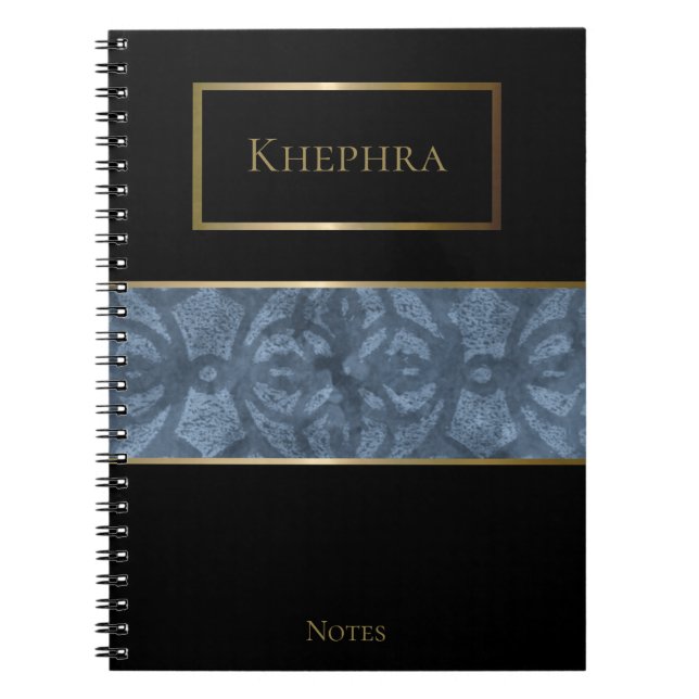 Cuaderno Nombre simple de Guay Gray Batik (Frente)