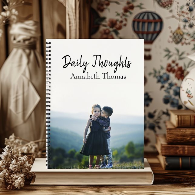Cuaderno Nombre y foto Insertar "Daily Thoughts" Diario/ (Subido por el creador)