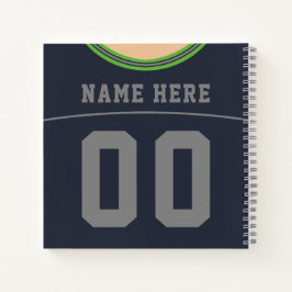 Cuaderno Nombre y número de personalizable Jersey