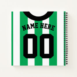 Cuaderno Nombre y número personalizado Jersey de rugby de f