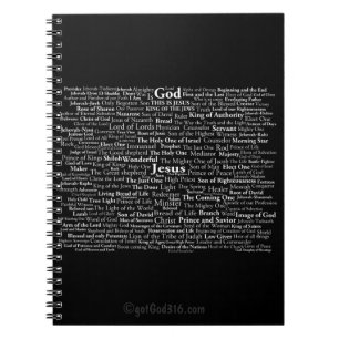 Cuaderno Nombres de dios y de Jesús gotGod316.com