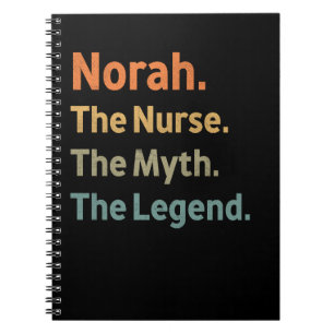 Cuaderno Norah La Enfermera El Mito La Leyenda Divertido Vi