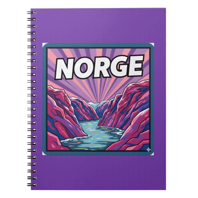Cuaderno Norge Norway Geirangerfjords Fjords Notebook (Frente)