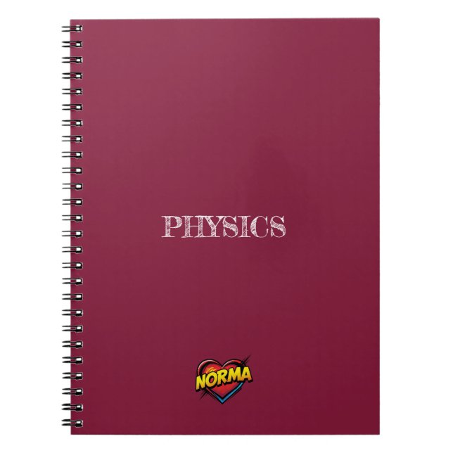 Cuaderno Norma Heart Maroon (Frente)