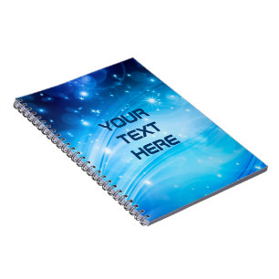 Cuaderno Northern Light Stars blue + your text & ideas