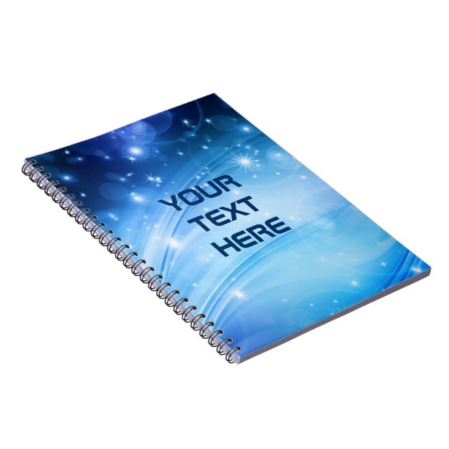 Cuaderno Northern Light Stars blue + your text & ideas (Lado Derecho)