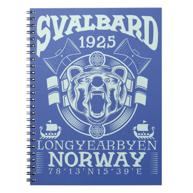 CUADERNO NORWAY SVALBARD LONGYEARBYEN - OSO POLAR (Frente)