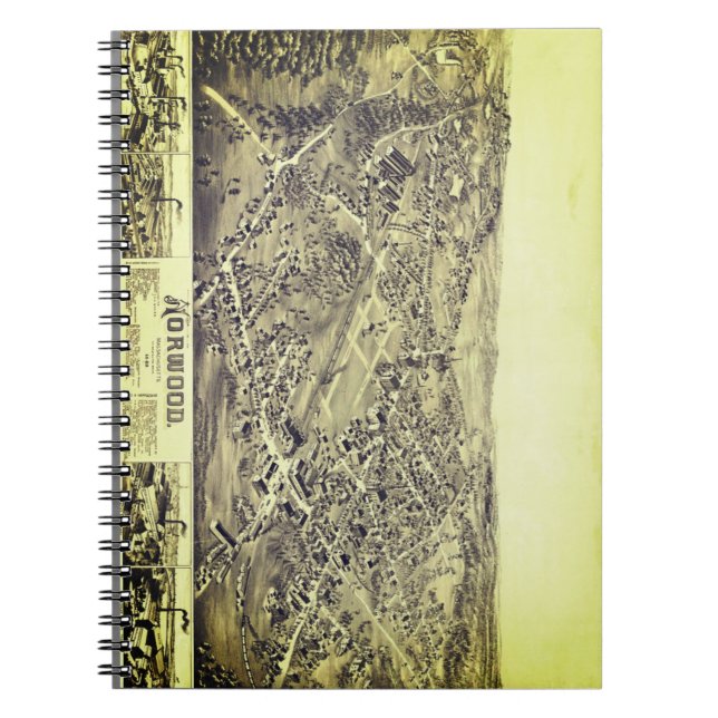 Cuaderno Norwood, MAMÁES Mapa de Vintage 1882 (Frente)