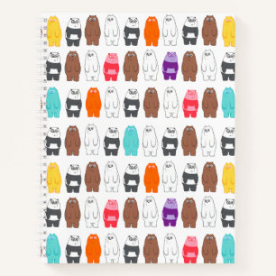 Cuaderno Nos Aportamos Osos Coloridos Patrones De Oso