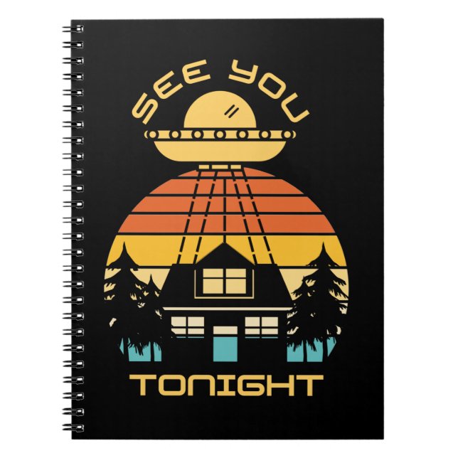 Cuaderno Nos vemos esta noche, curioso OVNI alienígena (Frente)
