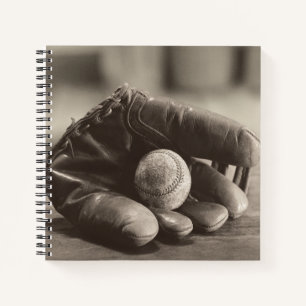 Cuaderno Nostalgia del béisbol - Mitt y Béisbol