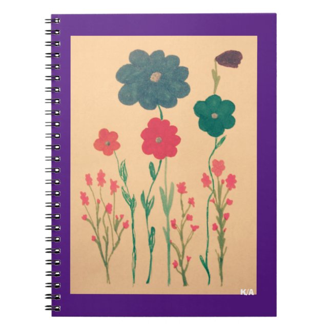 Cuaderno Nostalgia floral de estilo antiguo (Frente)