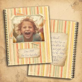 Cuaderno Nostalgia. Plantilla de efecto fotográfico de Grun