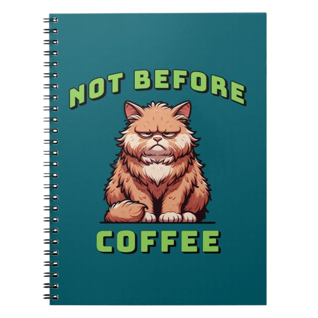 Cuaderno Not Before Coffee (Frente)