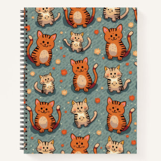 Cuaderno nota de gato linda