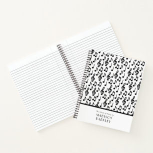 Cuaderno Nota de profesor de música