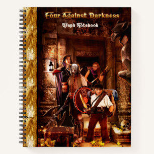 Cuaderno Nota del gráfico de espiral de cuatro contra la o