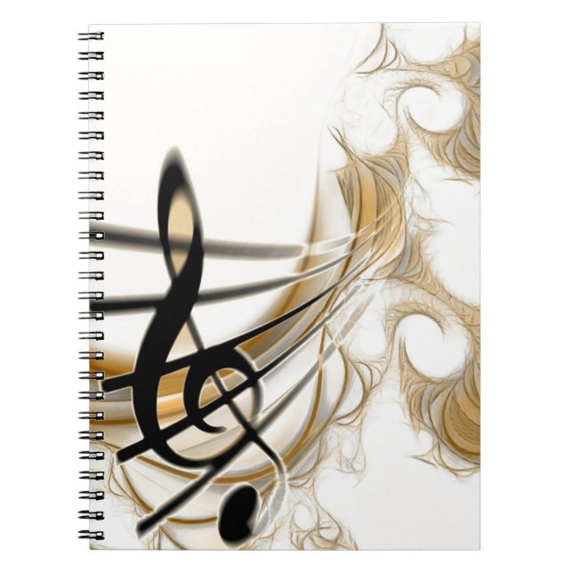 Cuaderno Nota musical elegante (Frente)