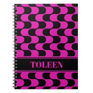 Cuaderno Nota personalizada de patrón colorido