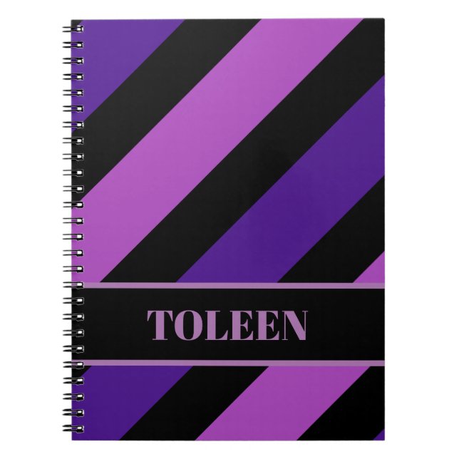 Cuaderno Nota personalizada de patrón colorido (Frente)