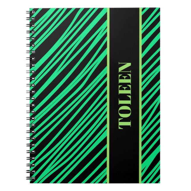 Cuaderno Nota personalizada de patrón colorido (Frente)