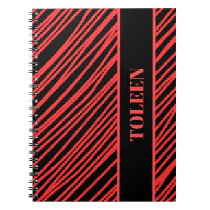 Cuaderno Nota personalizada de patrón colorido