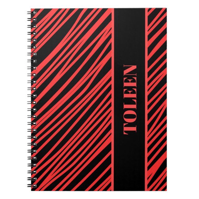Cuaderno Nota personalizada de patrón colorido (Frente)
