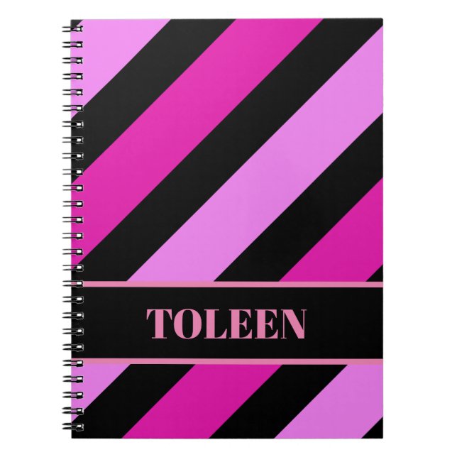 Cuaderno Nota personalizada de patrón colorido (Frente)